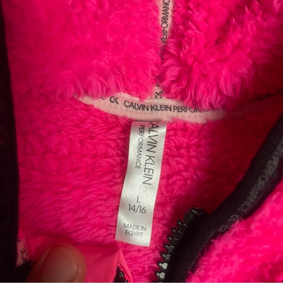 Calvin Klein Kids Bright Pink Hoodie - Picture 3 of 10